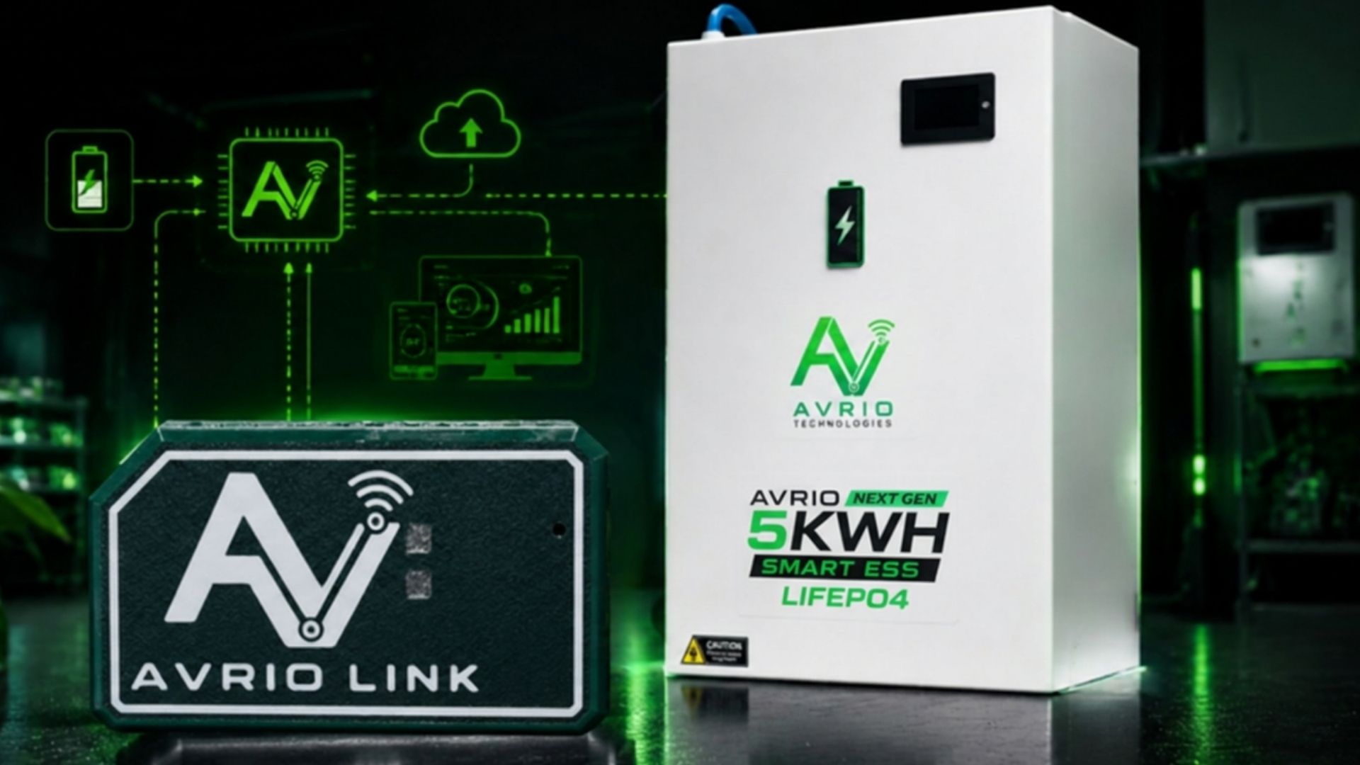 Avrio Link 5KWh LiFePO4 Smart ESS battery monitoring system