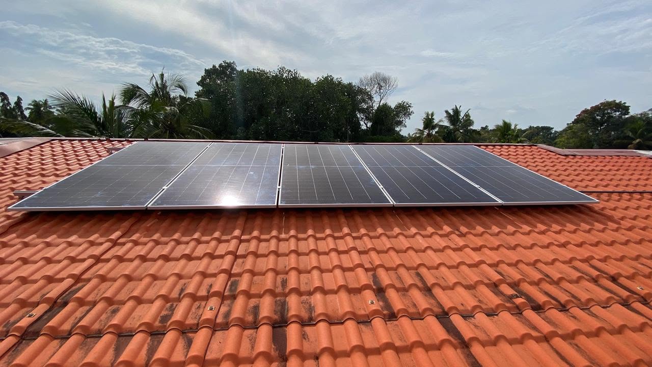 Small rooftop solar PV array installed by Avrio Technologies